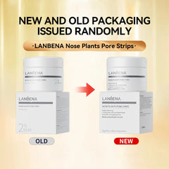 LANBENA Blackhead Removing Nose Strips and Pore Minimizing Serum Set Nose Mask