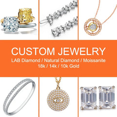 Messi Jewelry With IGI GIA Certificate Round Lab Grown Diamonds 0.5~0.6ct 0.7~0.8ct 0.8~0.9ct 1~1.1ct 1.5ct 1.6~1.7ct Wholesale