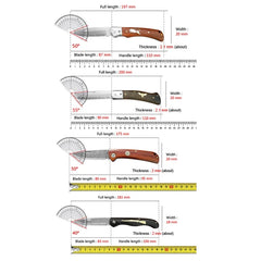 Super Sharp Damascus VG10 Steel Pocket Knife Folding Blade Wooden Handle Kitchen Fruit Meat Vegetable Cutting Knife Holiday Gift