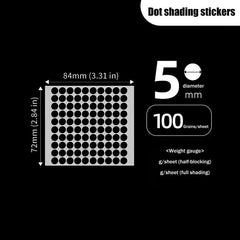100pcs Black Light-Blocking Stickers For VR Glasses AI Intelligent Glasser Record Video Shading Sticker Privacy Stickers