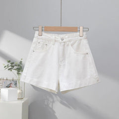 Light Blue High Waist Skinny Short Shorts Women's Summer New Style American Ultra Short Shorts Hot Pants Retro Denim Shorts