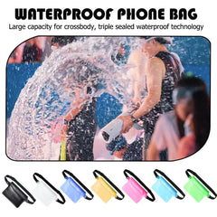 Swimming Waterproof Waist Bag Pack PVC Triple Sealed Beach Phone Case Outdoor Water Parties Watersports Drifting Diving Dry Bag