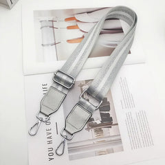 Bag Shoulder Strap Accessories Women's Bag Single Buy Extended Shoulder Crossbody Broadband Versatile Adjustable Silver Strap