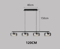 Nordic Minimalist Glass Pendant Lights Dimmable Table Dining Room Kitchen Island Ceiling Chandelier Indoor Lighting Fixture