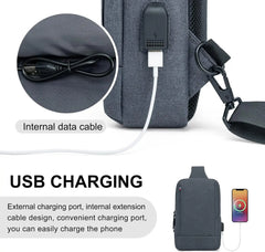 Sling Bag Crossbody Bags Men with USB Charging Port Small Messenger Bag Cross Body Shoulder Bag Sling Backpack Women