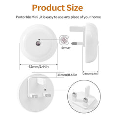 Intelligent Motion Sensor Night Light Auto On/Off Wireless Night Light LED Plug-in Wall Lamp Bedroom Bedside Lamp Home Lighting