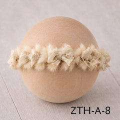 Floral Newborn Headbands for Photography Props Handmade Infant Girl Flower Wreath Baby Headband Newborn Photoshoot, Accessories