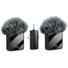 Professional Wireless Lavalier Microphone For iPhone Android Camera Noise Cancellation For Video Recording Streaming Mic