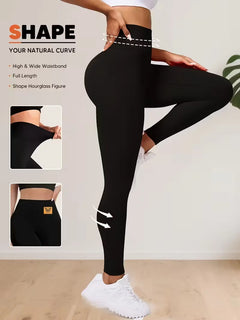 High Waisted Leggings For Women Abdominal Control And Buttock Lifting Tight Pants Yoga Trouser Suitable For Fitness And Exercise