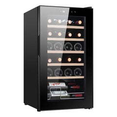24 Bottle Wine Cooler, Compressor Cooling Wine Fridge, Constant Temperature Wine Cabinet with Air Cooling for Home Use