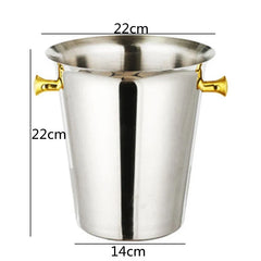 European Style Stainless Steel Ice Bucket Wedding Birthday Party Decoration Wine Beer Whisky Champagne Beverage Cooler