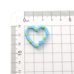 5pcs Multicolor Metal Heart Ring Spring Clasp Carabiner Keychain Clips Hook Dog Chain Diy Jewelry Buckle Connector Supplies