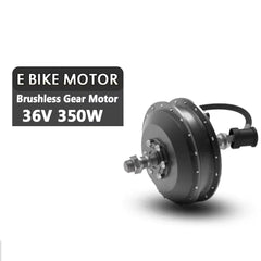 Electric Bike Motor Wheel 36V 250W 350W 500W Brushless Gear Hub Motor Front Rear 20"24"26"27.5"28"29"700C E Bike Motor Wheel