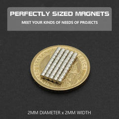 Super Powerful round Neodymium Magnet NdFeB N35 Strong Permanent Magnetic Imans for Refrigerator Various Sizes 2x2/4x2/5x1/6x2/8