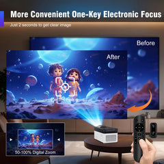 Magcubic HY450 Ultra Short Throw Projector 900ANSI 8K 1080P BT5.4 Auto Offset Electronic Focus Home Theater Voice