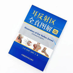 Chinese Medicine Acupoint Reference Book Set Extra Meridian Points & Ear Reflex Zones Illustrations Bilingual Chinese English