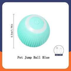 Smart Dog Toy Ball Electronic Interactive Pet Toy Moving Ball USB Automatic Moving Jumping Bouncing Toy Ball Puppy Cat Product