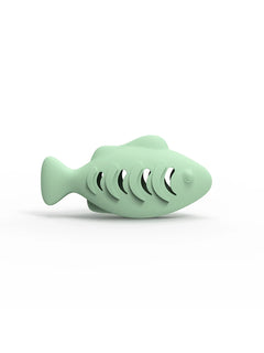 Fish-Shaped Cat Chew Toy - Dental Treat Dispenser Puzzle, Safe Silicone, No Battery, Interactive Pet Snack Game