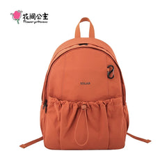 Flower Princess Solar 2025 New Original Women's Backpacks Commuting Travel School Simple Backpack Female Bag for Woman Back Pack