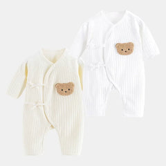 Bear Newborn Baby Clothes New Born Baby Jumpsuit for Boys Girls Cotton Toddler Rompers with Hat Bebe Outfits One-Piece Pajamas