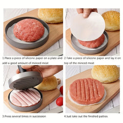 1PC Non-Stick Burger Press Patty Maker Metal Hamburger Mold for Beef