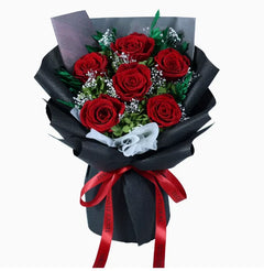 Preserved Rose Bouquet - Real Yunnan Dried Flowers, Eternal Forever Roses, Perfect for Valentine's Day Christmas Gifts for Her