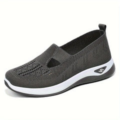 2025 Spring Women's Sports Shoes Mesh Fashionable Breathable Lightweight Non-slip Wear-resistant Casual Sports Shoes Flat Shoes