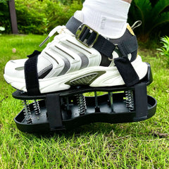 Lawn Aerator Shoes for Grass Layer with Spiked Bottom Spring Base Adjustable Strap with Hook Loop Strap for Yard Lawn Garden Use