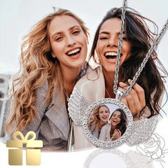 Custom Angel Wing Round Photo Necklace -Personalized Unforgettable memories Picture Pendant Jewelry Perfect for Anniversary Gift