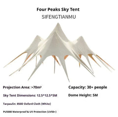 Large Outdoor Canopy Tent Sun Shade Shelter Heavy Duty Waterproof Star Canopy for Camping Backyard Party Wedding Party