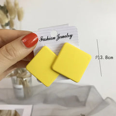 Simple Big Round Star Heart Hoop Earrings For Women Geometric Plastic Exaggerated Earring Hyperbole Trendy Ring Earrings Jewelry