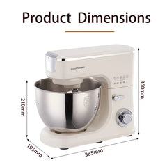 SUNATUR 8L Stand Mixer Machine 2000W Electric Kitchen Blender Household Auto Dough Kneading Egg Beating Cream All-in-One Mixer