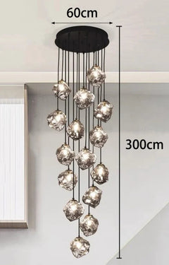 Modern home decor led lights pendant light lamps forstaircase Chandeliers for living room hanging light indoor lighting