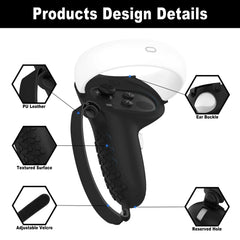 VR Protective Cover Elite Strap Head Strap Touch Controller Shell Case With Strap Handle Grip For Oculus Quest 2 Accessories