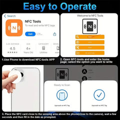 50 PCS NTAG215 NFC PVC Coin Card Amiibo Tag Android iOS and Most Smart Devices