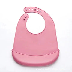 1-3pcs Baby Bib Adjustable Waterproof Bibs Babies Soft Edible Silicone