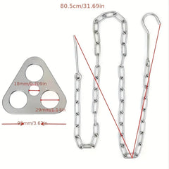Portable Camping Gear and Equipment  Detachable Outdoor Barbecue Tripod Hanging Rack  Campfire Cooking Accessories Set