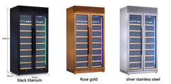 Quiet Operation Wine Cellar Compressor Wine Cooler 320 Bottle Refrigerator for Home Bar Club Private Collection Storage