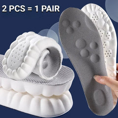 1 Pair Breathable Shock-absorbing Insoles Men's Outdoor Sport Insoles Soft Elastic Sole Comfortable Arch Support Insoles