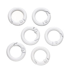 5Pcs Colorful  O Ring Spring Clasp Openable Round Carabiner Keychain Clips Hook Dog Chain DIY Jewelry Buckle Connector