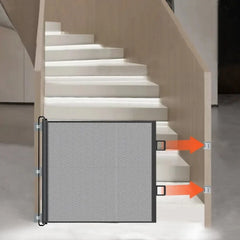 Automatic Retractable Pet Gate Fence Dog and Cat Fences Indoor Stair Walkway Isolation Net Security Fence Pet Products