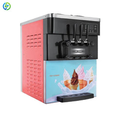 Customized Ice Cream Making Machines 22-28L/H Icecream Maker 3 Flavor Commercial Soft Serve Ice Cream Machine for Business Price