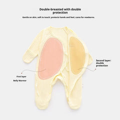 Hand-Wrapped Foot Onesie Baby Cotton Butterfly Clothes Newborn Clothes Newborn Baby Monk Clothes Ha Yi Climbing Clothes