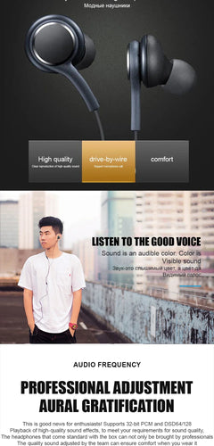 Type C Wired Earphone For Samsung Galaxy S23 S21 S22 Ultra Plus 3.5 mm Earbuds Headphones A54 A34 A53 A53 Accessories