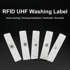 100pcs UHF RFID Tag UHF Sew Soft Textile Non-Woven Label Laundry Tag RFID Laundry Tag