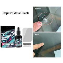 Magic Windscreen Crack Repair Set - Auto Glass Scratch Eraser for Cars Trucks Motorcycles