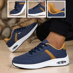 Men's Casual Sports Shoes Waterproof Walking Sports Shoes Casual Men's Leather Sports Shoes Non-slip Shoes Men's Tennis Shoes