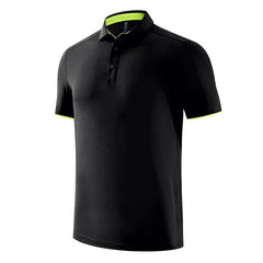 Quick Dry Men's Sports Polo Shirt Golf Wear Summer Gym Fitness Training Clothing Comfortable Breathable Shirts