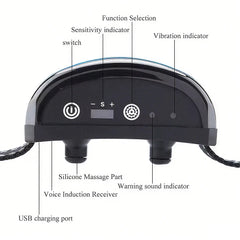 Intelligent Electric Ultrasonic Stop Barking Vibration Anti Bark Collar Stop Bark Training Collar for Dogs Stopper USB Charging