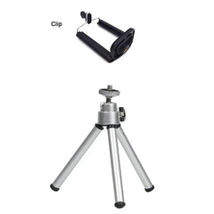 Mini Flexible Tripod 2 Section Stand Holder for Projector Camera Aluminum Alloy Desktop Tripod for Mobile Phone